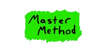 Master Method to Solve Recurrences  Overview [upl. by Strohbehn]