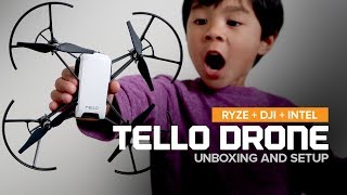 TELLO Drone by Ryze Robotics  Unboxing and Setup [upl. by Asia368]