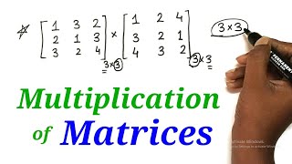 Multiplication of Matrices  Matrix  Mathematics  12th HSC  Science Commerce amp Arts [upl. by Gaudet]