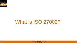 What is ISO 27002 Standard [upl. by Ardnot]