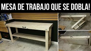 Cómo Construir Una Mesa De Trabajo Que Se Dobla [upl. by Anaihsat]