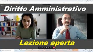 Lezione aperta di Diritto amministrativo  nozioni e QUIZ 2442021 [upl. by Gniw]