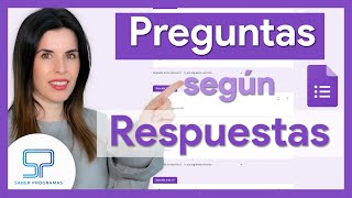 🟣 PREGUNTAS BASADAS en RESPUESTAS con Google Forms  Formularios condicionados [upl. by Dnalel]