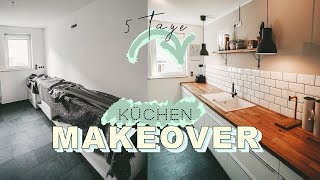 KÜCHEN MAKEOVER  skandinavisch modern  Küche renovieren in 5 Tagen  EASY ALEX [upl. by Hernandez]