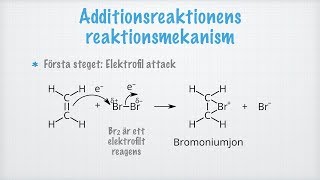 Elektrofil addition Markovnikovs regel [upl. by Lalat]