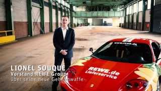 REWE Lieferservice  Mit dem Ferrari noch schneller beim Kunden [upl. by Eniar17]