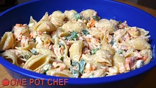 Ultimate Creamy Pasta Salad  One Pot Chef [upl. by Yremogtnom]