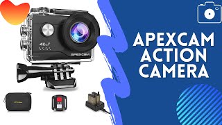 APEXCAM 4K M80 AIR action camera unboxing and testing [upl. by Yelmene]