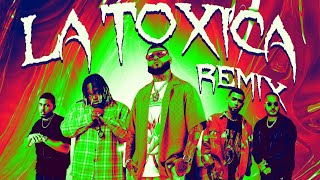 Farruko Sech Myke Towers Jay Wheeler amp Tempo  La Toxica Remix Official Lyric Video [upl. by Hoashis500]