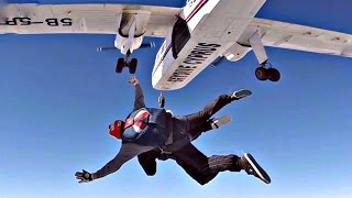 JUMPING FROM A PLANE  FIRST SKYDIVE  100000 SUBSCRIBERS  GoPro Tandem Skydive from BN2 Islander [upl. by Bilbe]