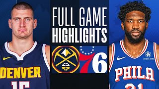 NUGGETS at 76ERS  FULL GAME HIGHLIGHTS  January 16 2024 [upl. by Ivel]