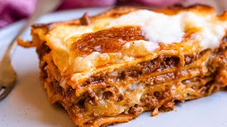 Lasagne al Forno Italian Beef Lasagna [upl. by Tiler]