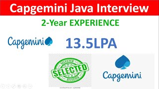 Capgemini Interview experience Java Developer 2 years experience [upl. by Adiesirb]