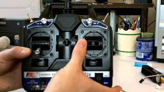 FlySky Fly Sky CT6B 24GHz 6ch RC TXRX Transmitter amp Receiver Review [upl. by Aldredge]