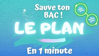 Un PLAN de commentaire en 1 minute  Craquetonbac [upl. by Sale]