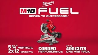 Milwaukee® M18 FUEL™ Dual Bevel Sliding Compound Miter Saw [upl. by Mas697]