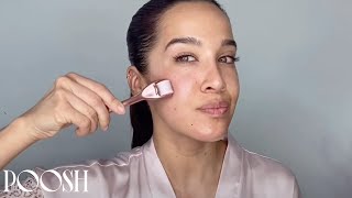 How to Use a Derma Roller at Home  Poosh [upl. by Tiphanie]