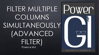 Filter multiple columns simultaneously in Power BI advanced filter [upl. by Munt]