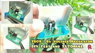 7809 Voltage Regulator circuit How to make 9V Regulator schematic using 7809 IC regulator diagram [upl. by Okomot]