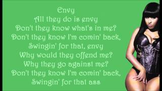 Nicki Minaj  Envy Lyrics Video [upl. by Kone668]