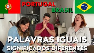 Portugal vs Brasil Palavras iguais com significados diferentes [upl. by Riker]