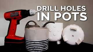 Drill Drainage Holes in Pots WITHOUT Breaking Them Foolproof Method [upl. by Yemorej]