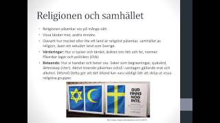 Religion och samhälle [upl. by Nemsaj]