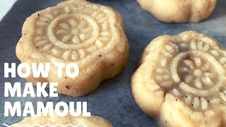 EASY MAMOUL Cookies RECIPE Datefilled Shortbread Biscuits [upl. by Dorion]