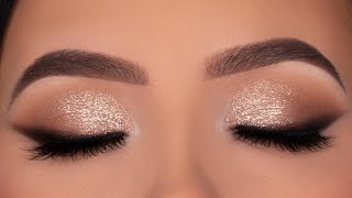 Soft Glitter Eye Makeup for Wedding  Party  Special Occasion [upl. by Aniger]