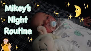 Reborn Baby Mikeys Night Routine  Kelli Maple [upl. by Anawk]