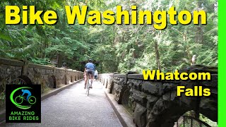 25 Minute Virtual Bike Ride  Whatcom Falls Park  Washington  Indoor Cycling Workout [upl. by Latrell]