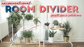 DIY Unconventional Room Divider  Small Space Solutions [upl. by Hanna]