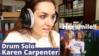 Reacting to Carpenters  Karen Carpenter Drum Solo  1976 [upl. by Flann]