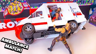 Roman Reigns vs Braun Strowman  Ambulance Action Figure Match [upl. by Nrol]