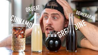 4 EASY to Make Cocktail Syrups  grenadine amp orgeat [upl. by Enoj900]