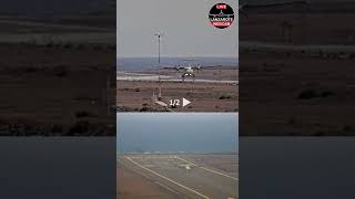 Extreme Crosswind Landing in Lanzarote Airport [upl. by Nollad]