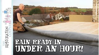 How To Fit An Epdm Roofing Rubber Membrane [upl. by Sirak219]