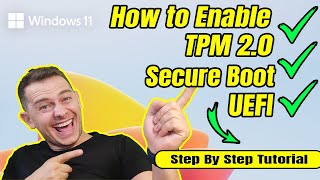 How to Enable TPM 20  Secure Boot  Convert to UEFI  Prepare for Windows 11 [upl. by Sumahs656]