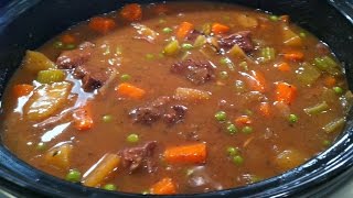 Easy Slow Cooker Beef Stew  One Pot Chef [upl. by Otrebogir]