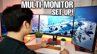 Asus ProArt PA278QV MultiMonitor SetUp [upl. by Sarette]