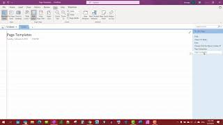 How to Create Page Templates in OneNote [upl. by Sammons]