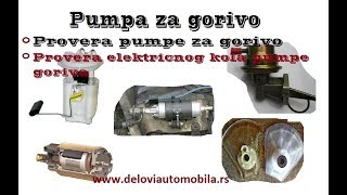 Provera pumpe za gorivo i električnog kola pumpe goriva [upl. by Sasnett]