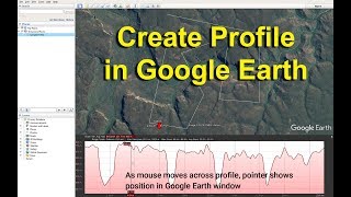 How to create an elevation profile in Google Earth [upl. by Josefina709]