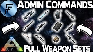 Spawn Full Ascendant Weapon Sets Admin Commands  ARK Survival Evolved [upl. by Ave637]