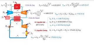 Ciclo combinado BraytonRankine [upl. by Dode]