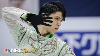 Hanyus incredible short program puts him in first at Worlds  NBC Sports [upl. by Asyram641]