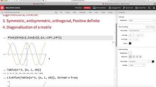 L5 Matrices in Wolfram Mathematica [upl. by Ellenig]