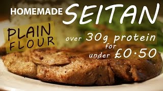 How To Make Seitan From NORMAL Flour  BEST VEGETARIAN VEGAN MEAT Recipe [upl. by Hewie]