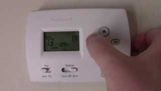 How to program a Honeywell Thermostat [upl. by Rebmetpes]