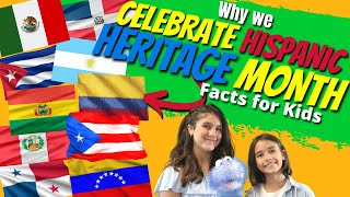 Why We Celebrate Hispanic Heritage Month  Hispanic Heritage Month For Kids Facts for Kids [upl. by Pepper254]